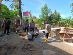 Brimob Polda Sumbar Rampungkan Jembatan Darurat, Mobilitas Warga Kataping–Sungai Buluah Kembali Normal