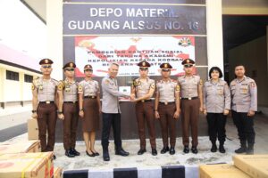 Peduli Bencana, Taruna Akpol Angkatan ke-59 Salurkan Bantuan ke Slog Polri