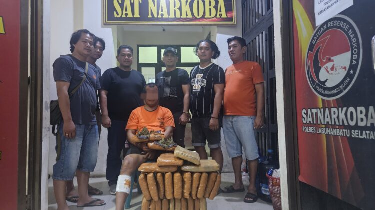 Bandar Narkoba Ambruk ditembak Polisi di Labusel