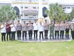 Tim Mabes Polri Tinjau Lahan Pembangunan Asrama Polres Labusel