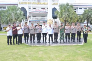 Tim Mabes Polri Tinjau Lahan Pembangunan Asrama Polres Labusel