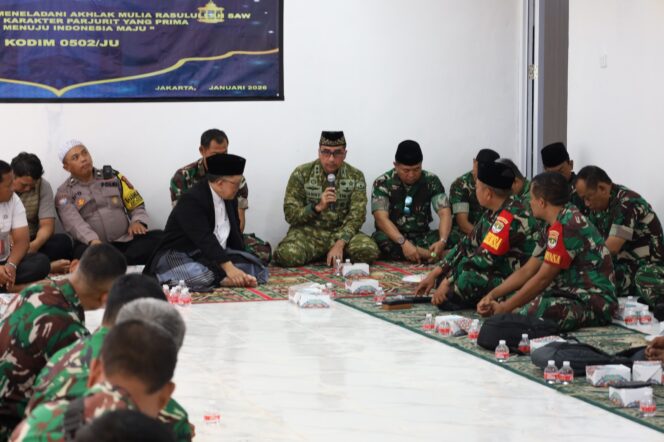 
					Kodim 0502/Jakarta Utara Peringati Isra Mi’raj Nabi Muhammad SAW 1447 H, Perkuat Iman dan Doa Bersama