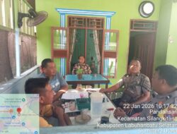 Bhabinkamtibmas Polsek Silangkitang Sambangi Warga Aek Goti, Tekankan Waspada Kejahatan hingga Bahaya Judi Online