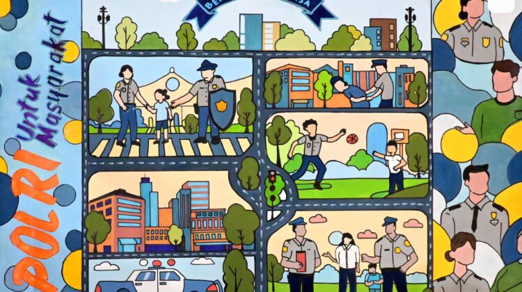 Polres Labusel Umumkan Pemenang Lomba Mural Bertema “Tidak Mudah Bukan Berarti Tidak Bisa”.
