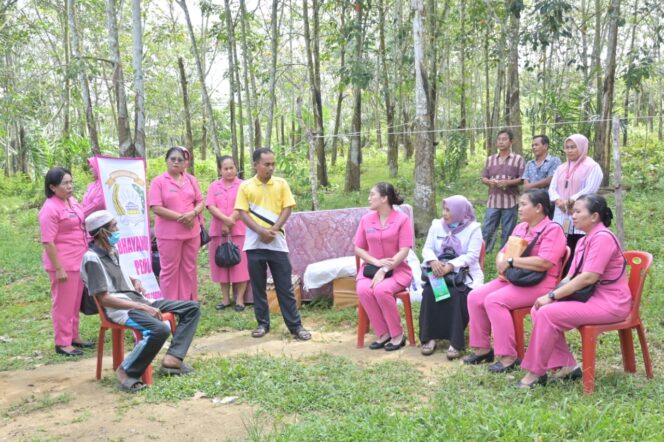 
					Ketua Bhayangkari Cabang Labuhanbatu Selatan Laksanakan Kegiatan Peduli Asih di Desa Mampang