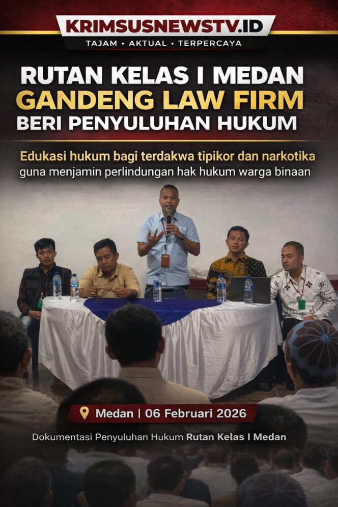 
					Gandeng Stakeholder, Rutan Kelas I Medan Kembali Berikan Penyuluhan Hukum bagi Tahanan