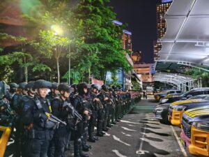 Patroli Gabungan Brimob–Perintis Jaktim Amankan Remaja Bawa Sajam di Kayu Manis