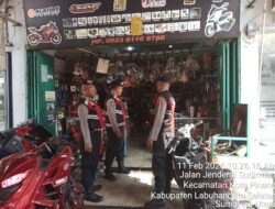Patroli Preventif Sat Samapta Polres Labusel Sasar Bank dan Jalinsum, Cegah 3C di Kotapinang
