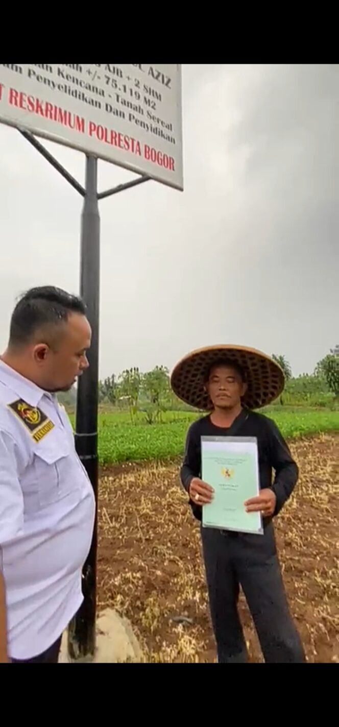 
					Sertifikat Negara “Dilawan” Klaim Sepihak, Ahli Waris Lahan 5 Hektare di Bogor Lapor Satgas Mafia Tanah