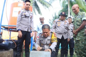 Mahasiswa STIK Angkatan 83 Bangun Sumur Bor untuk Warga Aceh Utara, Kapolres: Wujud Nyata Kepedulian Polri