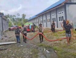 Respon Cepat, Tim Tindak Yahukimo Amankan Lokasi Kebakaran di SMA Negeri 2 Dekai