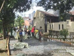 Infrastruktur Dasar Diperkuat, TMMD Kodim Depok Bangun Jalan 222 Meter