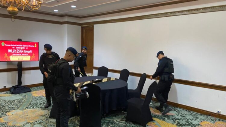Brimob PMJ Pastikan Keamanan Perayaan Imlek 2577 Kongzili di Hotel Grand Sahid Jaya