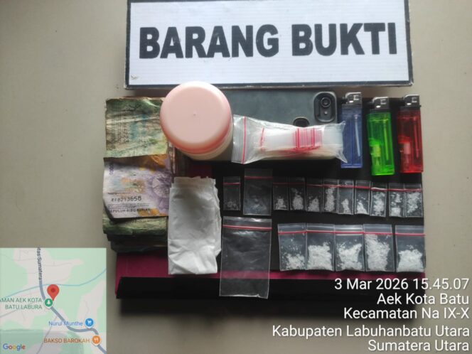 
					Gerak Cepat Polsek Na IX-X Ungkap Kasus Sabu di Hutapadang