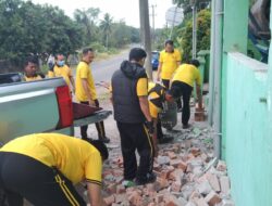 Program BELIDA ASRI Menjangkau Semua Lini, Polsek Gunung Megang. Bersihkan dan Bantu Renovasi Masjid Al Ikhlas