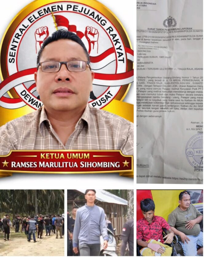 
					Ketua Umum DPP LSM Sentral Elemen Pejuang Rakyat Turun Langsung ke Lokasi, Kecam Dugaan Pengeroyokan Brutal terhadap Warga di Lahan Eks HGU PT BSP