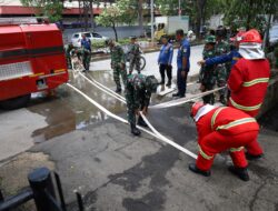 Siap Tangani Kebakaran, Kodim 0502/Jakarta Utara Gelar Pelatihan Pengoperasian Water Tank