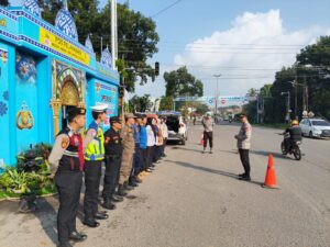 Personel Polres Muara Enim Mulai Tempati Pos PAM dan Pos Yan dalam Operasi Ketupat Musi 2026