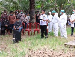 Adanya kejanggalan, Polres labusel melakukan eskumasi jenazah IRT yang diduga korban pembunuhan