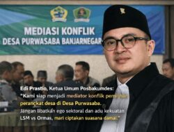 Konflik Seleksi Perangkat Desa Purwasaba: Kades Hoho dan LSM Harimau Bersitegang, Posbakumdes Tawarkan Mediasi