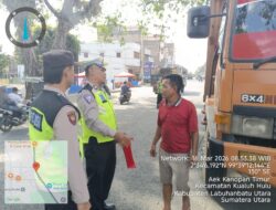 Polres Labuhanbatu Imbau Sopir Truk Sumbu Tiga ke Atas Tidak Beroperasi Selama Operasi Ketupat 2026