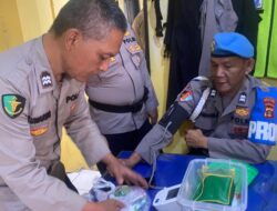 Satgas Ban Ops Sidokkes Laksanakan Pemeriksaan Kesehatan Personel Pos Yan dan Pos Pam Ops Ketupat Musi 2026
