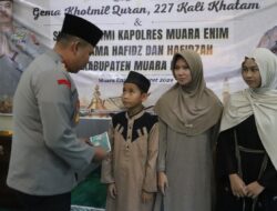 Polres Muara Enim Gelar Gema Khotmil Qur’an dan Silaturahmi Bersama Hafidz dan Hafidzah
