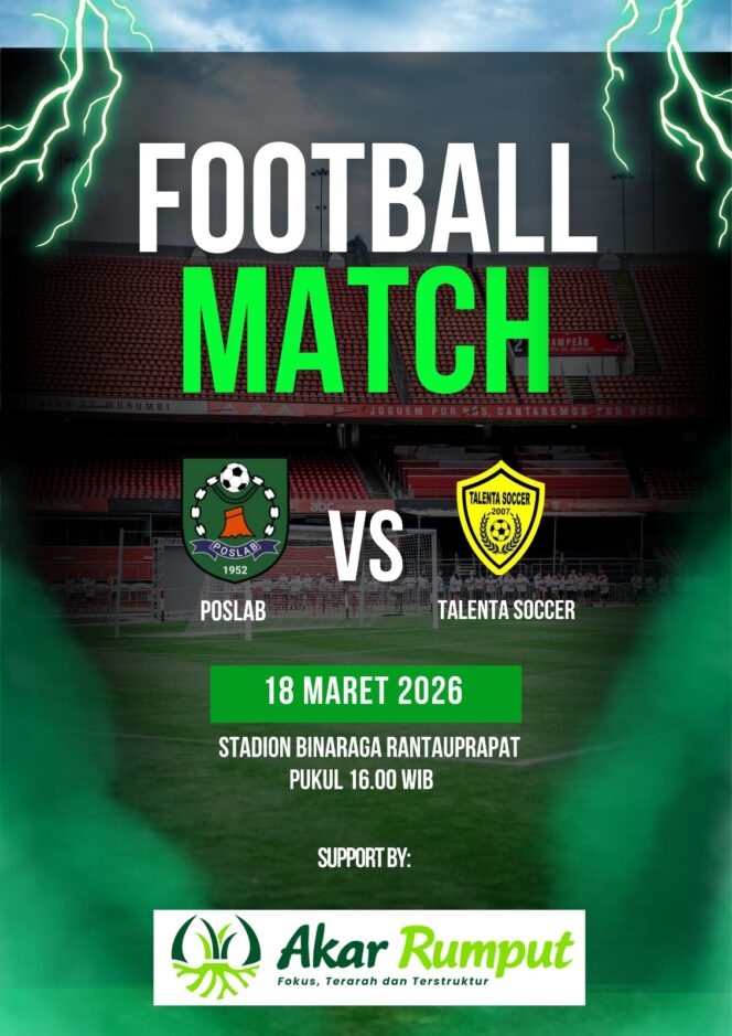 
					Laga Uji Coba Persiapan Liga 4 : Poslab Hantam Talenta Soccer 3-1