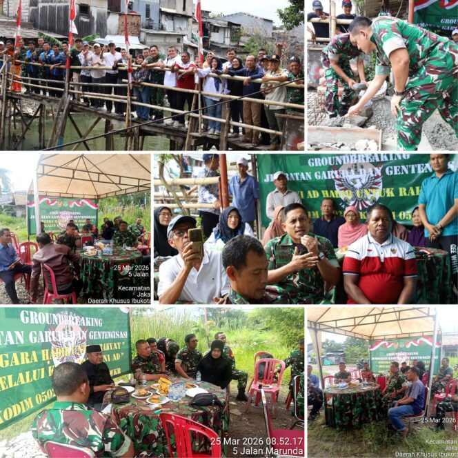 
					Pembangunan Jembatan Garuda Dimulai, Kodim 0502/JU Dukung Aksesibilitas Warga Pademangan Timur