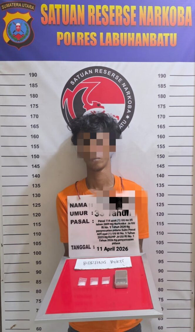 
					Satres Narkoba Polres Labuhanbatu Ungkap Kasus Sabu di Bilah Barat, Satu Pelaku Diamankan