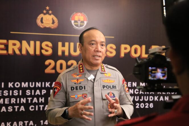 
					Wakapolri Tekankan Transformasi Digital dan Penguatan SDM pada Rakernis Humas Polri 2026