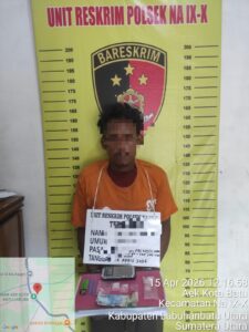 Polsek Na IX-X Polres Labuhanbatu Ringkus  Satu Tersangka Pelaku Penyalahgunaan Narkotika