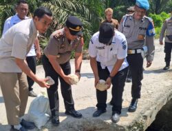 Peletakan Batu Pertama Jembatan Merah Putih Presisi di Torgamba, Warga Bunut Sambut Haru Akses Penghubung Baru