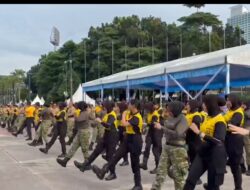 Srikandi Penjaga Negeri, Polwan dan Kowad Perkuat Sinergi Lewat Olahraga Bersama Jelang May Day 2026