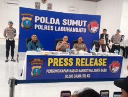 Polres Labuhanbatu Gelar Press Release Pengungkapan Tindak Pidana Selama Periode Bulan Januari-April 2026
