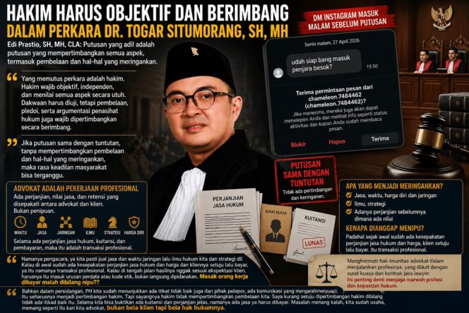 
					DM IG Sebelum Putusan Perkara Togar Dipertanyakan