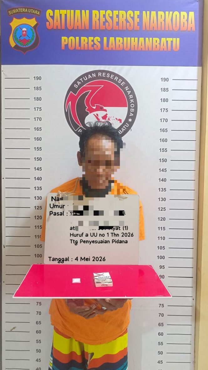 
					Terima Informasi dari Masyarakat, Satnarkoba Polres Labuhanbatu Tangkap Pemilik Sabu di Panai Hilir