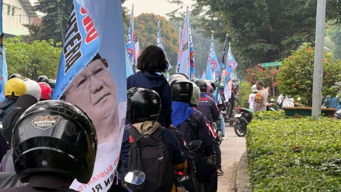 
					Ribuan Buruh Bergerak ke Monas, Polsek Cakung Kawal Ketat Keberangkatan Massa May Day 2026