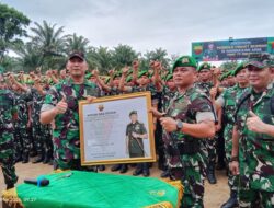 Pangdam I/Bukit Barisan Mayjen TNI Hendy Antariksa Tinjau Batalyon TP 956/Sultan Bidar Alam