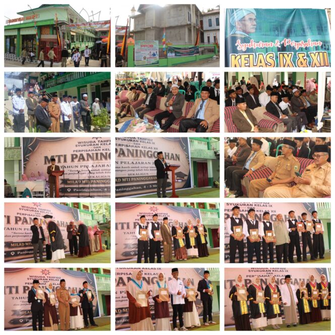 
					MTI Paninggahan Gelar Empat Agenda Sekaligus: Wisuda Tahfidz, Syukuran Kelas IX, Perpisahan Kelas XII, dan Milad ke-57