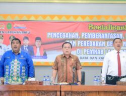 Pemkab dan Satnarkoba Polres Labuhanbatu Bersinergi Gelar Sosialisasi P4GN