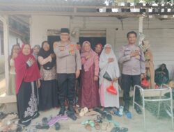 Kapolsek Kampung Rakyat Sambangi Warga, Sampaikan Pesan Kamtibmas