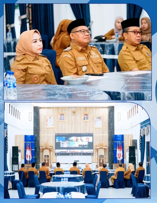 
					Bupati Labuhanbatu Ikuti Rapat Koordinasi Pengendalian Inflasi Daerah Tahun 2026 Secara Virtual 