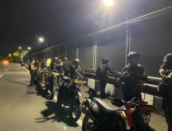 Patroli Brimob dan Perintis Bubarkan Balap Liar di Kawasan Jalan Taman Mini, Sejumlah Remaja Diamankan