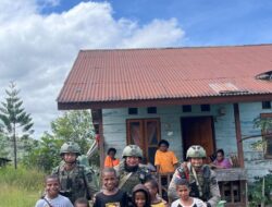 Jalin Keakraban dengan Warga, Satgas Ops Damai Cartenz Gelar Patroli Dialogis di Serambakon