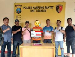 Polsek Kampung Rakyat Ungkap Kasus Sabu di Perlabian, Amankan Seorang Pengedar