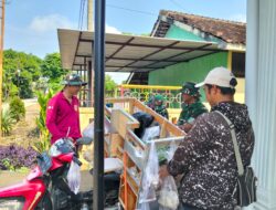 Pedagang Sayur Keliling Ikut Rasakan Berkah TMMD Reguler ke-128 Kodim Sragen