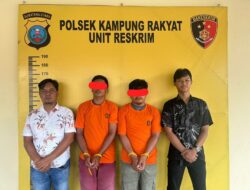 Polsek Kampung Rakyat Ringkus Dua Pelaku Pencurian Sawit di Teluk Panji I, Dua Orang Diamankan Polisi