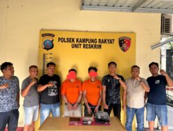 Polsek Kampung Rakyat Bongkar Peredaran Sabu di Kebun Sawit, Dua Pria Diamankan dengan Barang Bukti 2,02 Gram