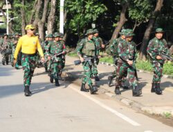 Kodim 0502/JU Gelar PSJM Hanmars 10 KM Tingkatkan Ketahanan Fisik Prajurit